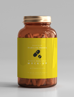 Mockup Medicine Health Supplement