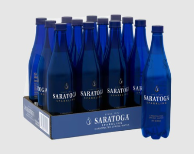 Saratoga® Sparkling Spring Water 28 Fl Oz Plastic Bottle (12 Pack)