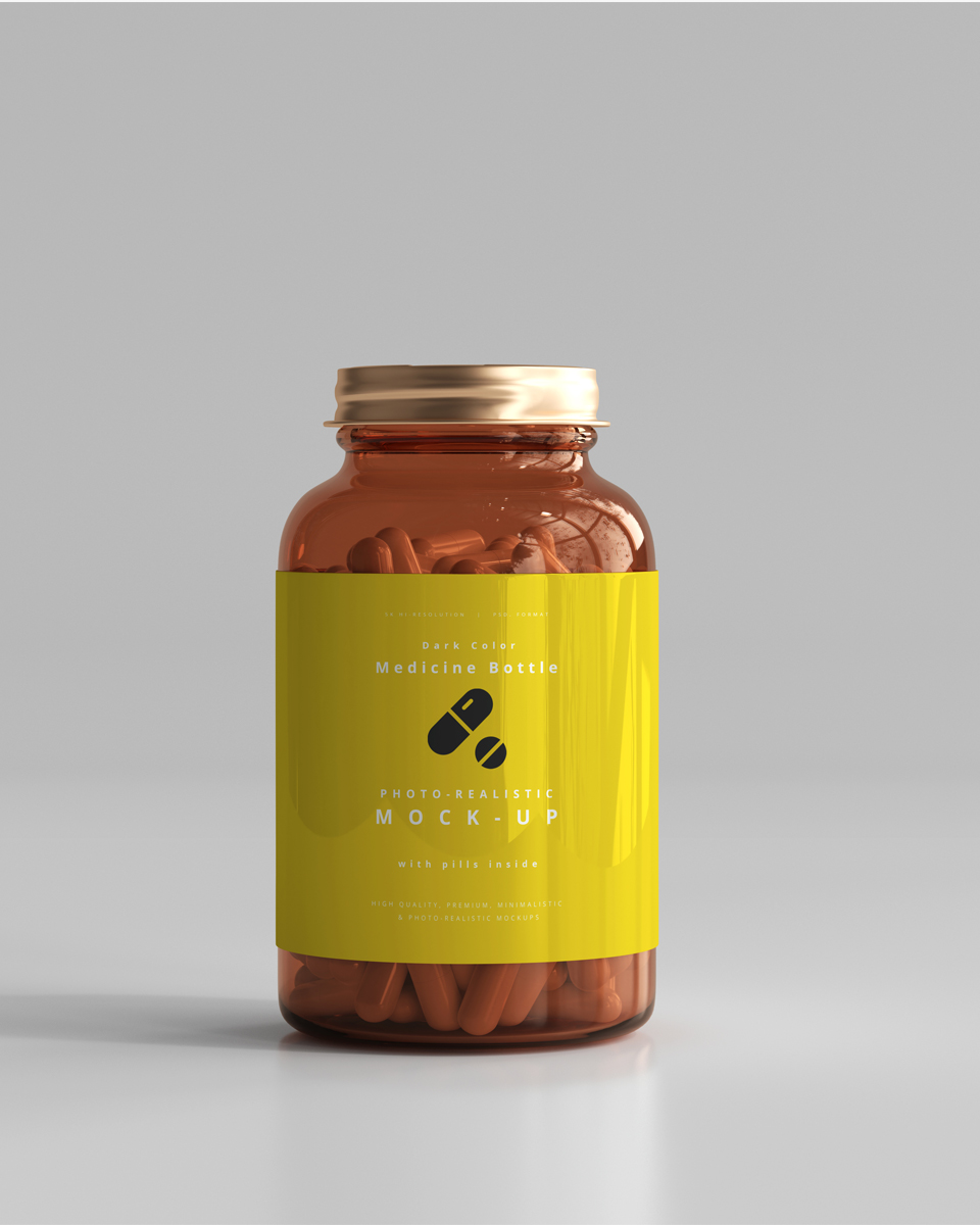 Mockup Medicine Health Supplement